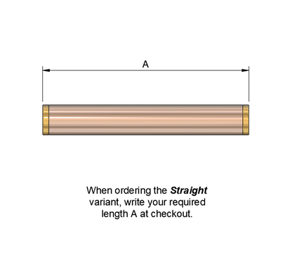 G1/4" Threaded copper pipes | Custom Lengths